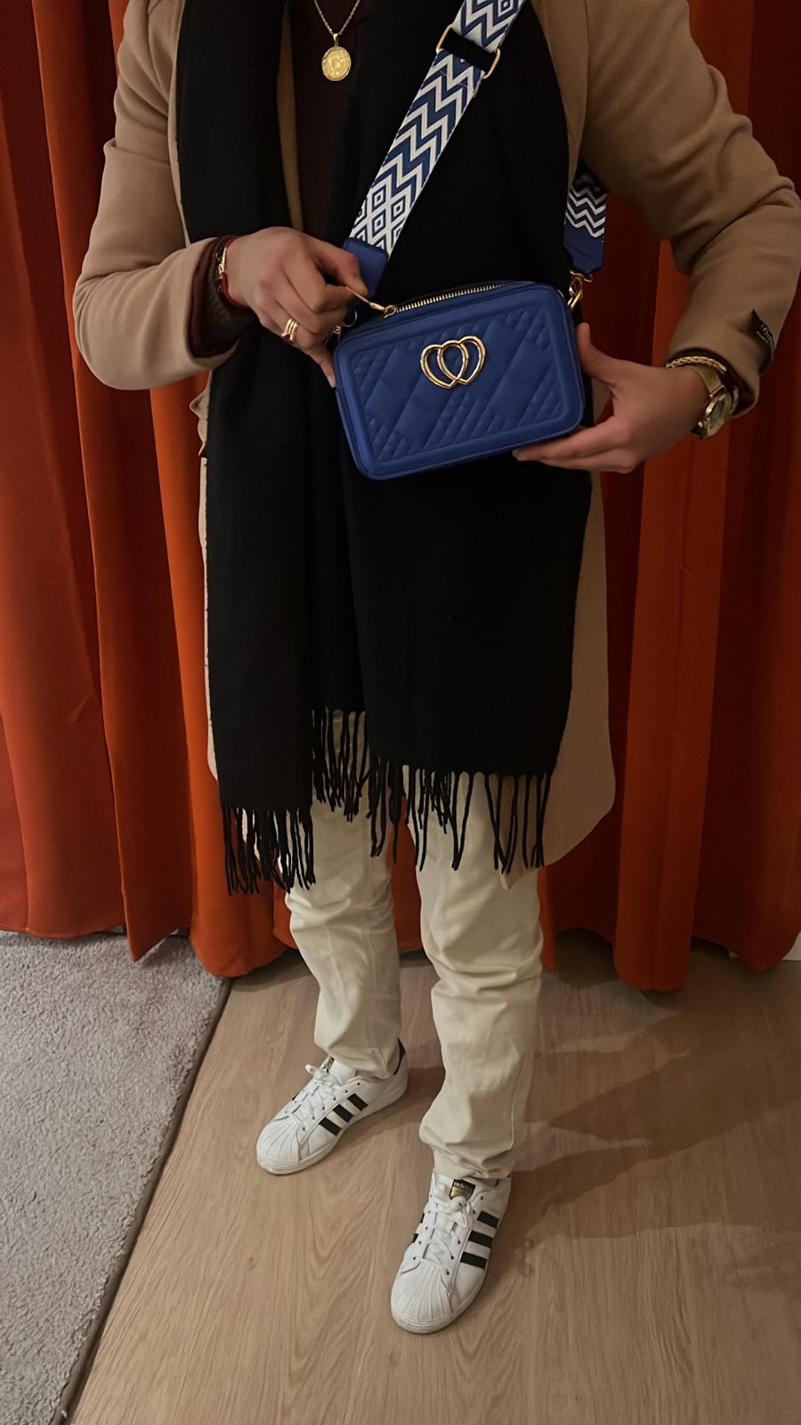 Sac à main Azur Élégance – Bleu intense & allure contemporaine